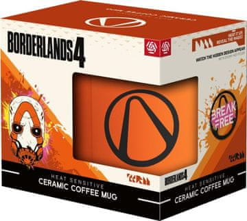 Borderlands 4 Hunters Icon Orange GOOD LOOT šalica