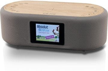 PEAQ PCR 120BT-W-2 DAB+ bežični radio sat svijetlo siva boja