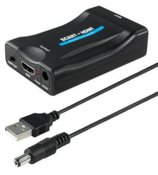 AV Scart u HDMI pretvarač ISY IHD-9026 crni