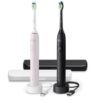 Philips Sonicare HX4072/42 Sonična četkica za zube Crna, Svijetlo ružičasta
