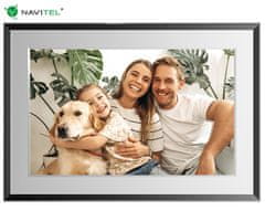 Navitel FR101 Pro pametni digitalni foto okvir, 25,6 cm, HD IPS zaslon na dodir, FRAMEO aplikacija, WIFI, Android + iOS, 1GB RAM, 32GB ROM, USB-C, crni