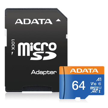 AData Premier MicroSDHC memorijska kartica, 64 GB, UHS1 (AUSDX64GUICL10A1-RA1)