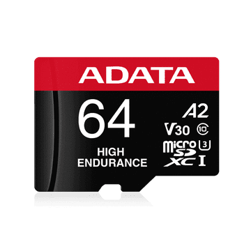 AData High Endurance MicroSDHC memorijska kartica, 64 GB, UHS 3, V30 (AUSDX64GUI3V30SHA)