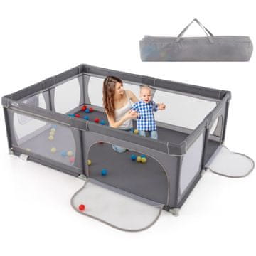 Northix Dječja ogradica 206x147cm s 50 loptica i 2 vrata