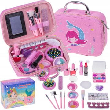Kuferek do makeupa pink, ref: 8076