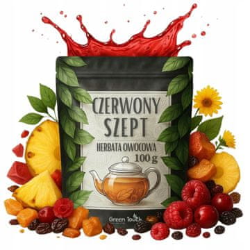 Voćni čaj Crveni šapat 100 g ananas brusnica malina okus ljeta