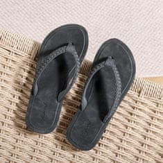 Nikcorp Japonke Ripord model unisex za bazen, plažu i tuš crne 36 EU lagane brzo sušeće vodootporne protuklizni đon od umjetne plastike i kaučuka