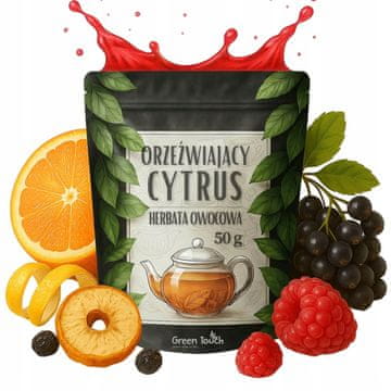 Voćni čaj osvježavajući citrus, hibiskus, malina, naranča, jabuka 50 g