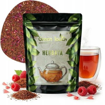 Rooibos čaj malina 100 g, sipani s liofiliziranom malinom i različkom