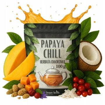 Voćni čaj papaya chill 100 g papaja mango kokos limeta egzotični
