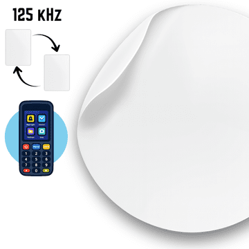 EE Naklejka dostępu Coin-T5577 RFID 125 kHz