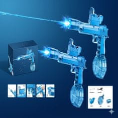 JOJOY® Električni vodeni pištolj s LED osvjetljenjem, domet do 10 m, punjiva baterija 1200 mAh, snažan mlaz vode | SPLASHNIK