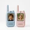 JOJOY® Dječji video walkie-talkie set, dvosmjerna komunikacija s kamerom, do 400 m dometa, punjivi | KIDTALKIE Plava + Roza