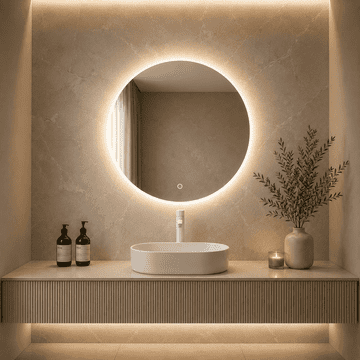 S6 Steklarstvo Šest LED ogledalo S616C, fi 70cm, ambijentalna rasvjeta