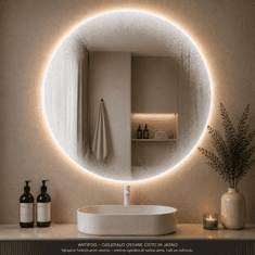 S6 Steklarstvo Šest LED ogledalo S616B, fi 80cm, ambijentalna rasvjeta