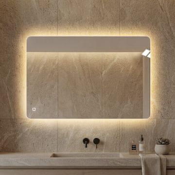 S6 Steklarstvo Šest LED ogledalo S645A, 120×80 cm / 80×120 cm, ambijentalna rasvjeta