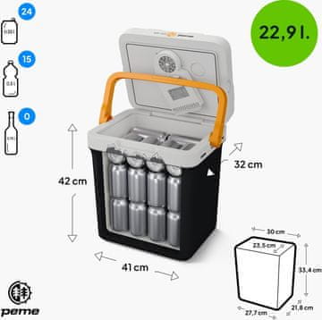 PEME Prijenosni hladnjak Peme Essential 27 Adventure Orange