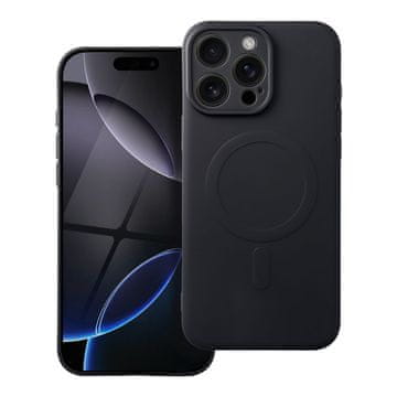 SILIKONSKA Mag maska s MagSafeom za iPhone 16 Pro Max, crna