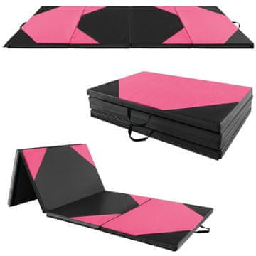 Northix Sklopiva trening prostirka 300x117x5 cm EPE koža roza