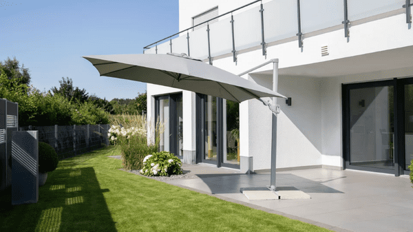 Viseći kvadratni aluminijski suncobran Kettler Easy Turn 300x300 cm