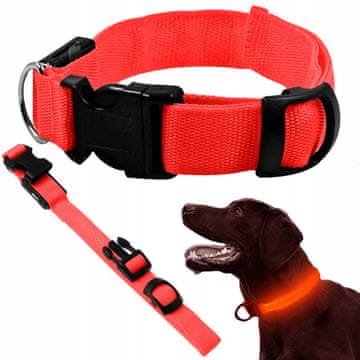 OGRLICA SA ŠLJOKICAMA 45-52 CM CRVENA (240) GAB_A