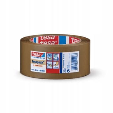 Tesa TESA PREMIUM ljepljiva PVC traka za pakiranje, tiha, smeđa, 66 m x 50 mm