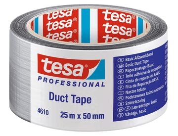 Tesa DUCT TAPE srebrna samoljepljiva traka za popravak tkanine 25m x 50mm