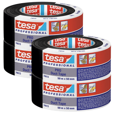 Tesa Tesa Duct Tape vodootporna popravna traka od tkanine 50m x 50mm crna x4
