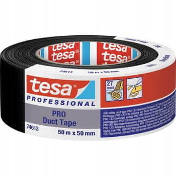 Tesa TESA DUCT TAPE vodootporna materijalna traka za popravke 50m x 50mm crna