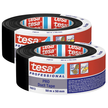 Tesa TESA DUCT TAPE vodootporna tkaninska traka za popravke 50m x 50mm crna x2