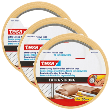 Tesa dvostrana protuklizna traka za upotrebu ispod tepiha 10 m x 50 mm x 3