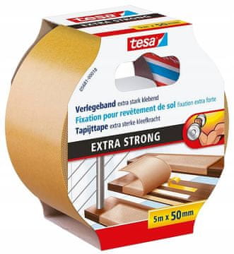 Tesa TESA dvostrana traka za podne obloge na otvorenom, jaka, 5m x 50mm