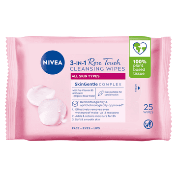 Nivea NIVEA Rose Touch micelarne maramice za skidanje šminke s ružinom vodom, 25 kom.