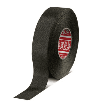 Tesa TESA samoljepljiva tekstilna zaštitna PET traka za kablove, crna, 19 mm x 25 m