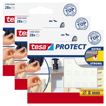 Tesa TESA silikonske samoljepljive podloške za prigušenje, odbojnici, 8mm, 28 kom x3