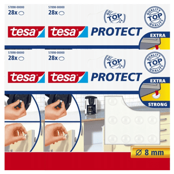 Tesa TESA samoljepljivi silikonski odbojnici za prigušivanje 8mm 28kom x4