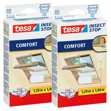 Tesa Tesa moskitiera mreža za krovni prozor protiv komaraca bijela 1,2x1,4m x2