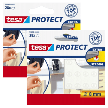 Tesa TESA silikonski samoljepljivi odbojnici za prigušivanje 8mm 28kom x2