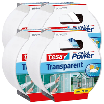 Tesa TESA prozirna ljepljiva traka za popravak stakla i folije 10m x50mm x4