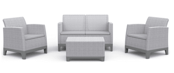 KETER vrtna garnitura Scandi Forma Set, siva (264086)