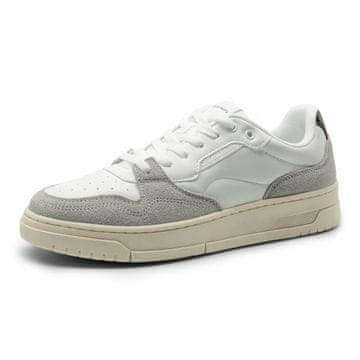 Nikcorp DREAM PAIRS muške sportske tenisice model trening, bijele cipele na vezanje, prozračno gornjište, amortizirajući uložak High-Comfort, gumeni odležani protuklizni potplat, EU 43,5