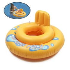Aqua-Sport AQUA-SPORT dječje sjedalo za kupanje koło sa sjedalicom, žuta boja, 60 cm, AS01260