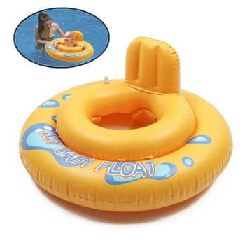 Aqua-Sport AQUA-SPORT dječje sjedalo za kupanje koło sa sjedalicom, žuta boja, 60 cm, AS01260
