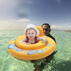 Aqua-Sport AQUA-SPORT dječje sjedalo za kupanje koło sa sjedalicom, žuta boja, 60 cm, AS01260