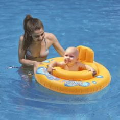Aqua-Sport AQUA-SPORT dječje sjedalo za kupanje koło sa sjedalicom, žuta boja, 60 cm, AS01260