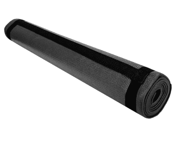 Aqua-Sport AQUA-SPORT prostirka Powerstrech PVC za jogu, crna AS00052