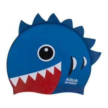 Aqua-Sport Aqua-Sport kapa za plivanje junior silikonska fish blue-red AS8692 19,5x21cm 50g