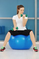 Aqua-Sport AQUA-SPORT POWERSTRECH antiburst gimnastička lopta, plava, 65 cm AS0065