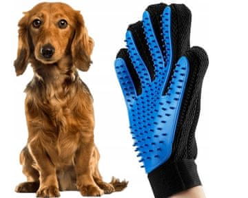 Aqua-Sport Rukavica četka za iščešljavanje dlake psa i mačke, tamnoplava AS232172