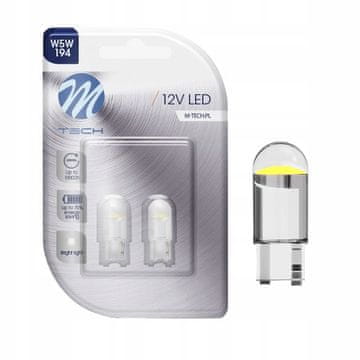 M-Tech Žarulje W5W LED diode leća bijela kristalna